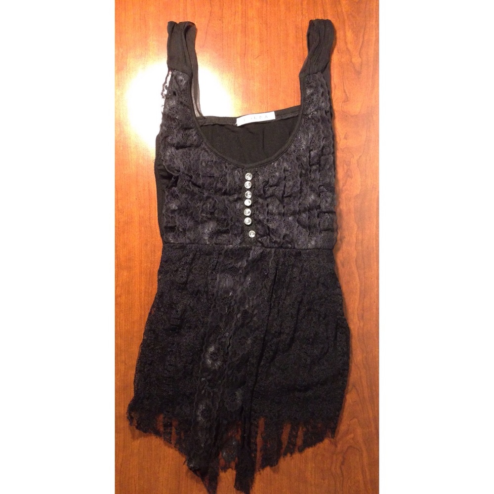 Sexy Black Party Tank Top | Louna